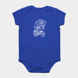 SEEMBO Bison Cycling Bicycle Cyclist Bicycling Biking Biker Bike Baby Bodysuit